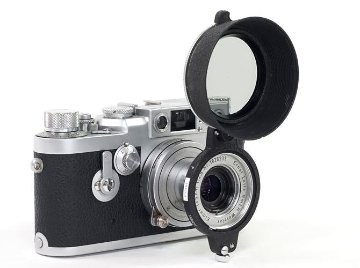 レンズフード L,M フード兼用、PL(偏光)フィルター内蔵 42Φかぶせ