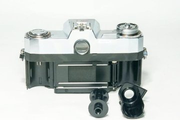 Contarex Professional Body (Zeiss-Ikon) 50mm F2.8 Tessar 黒 専用ケース付 L#4502778 生産数2000台のRareもの､ OH済画像