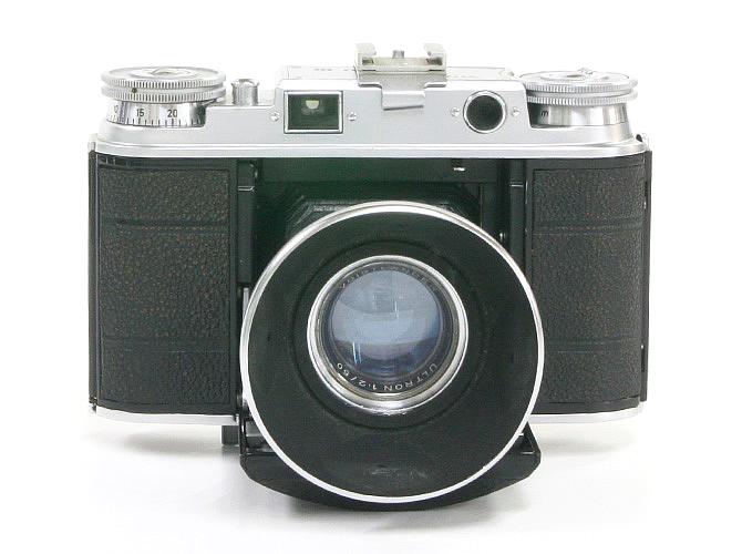 VITO lll 24×35mm (VOIGTLANDER)  50/2 ULTRON 付 シンクロコンパーM.X.レンズシャッター  距離計連動式、距離目盛 m 純正皮カメラケース付、元箱等付画像