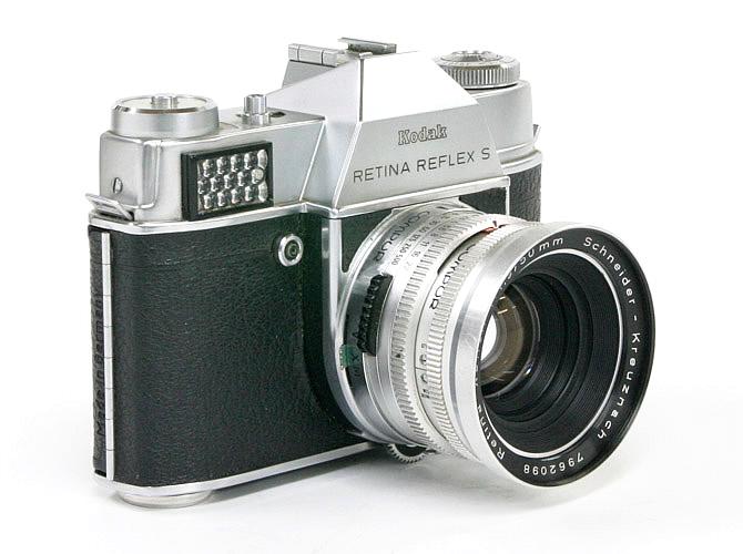 レチナフレックス S (Kodak) セレンメーター内蔵 シンクロコンパーM.X.Vシャッター 50/1.9 Retina-Xenon M42マウントアダプタ付  90%の画像