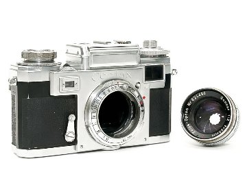 Contax ⅢA 50/2 Sonnar (Zeiss-Jena) 距離計連動 セレンメ−タ−内蔵、(不良) レンズ 90%　ボデー 85%画像