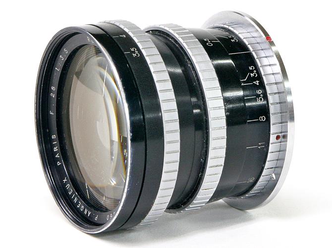 28mm F3.5 Angenieux (フランス) Nikon F マウント 真円絞りの13枚羽根(手動絞り) プリセット絞り　L#382960 直進式へリコイド　後期型  ボデーは別売り　 80%画像