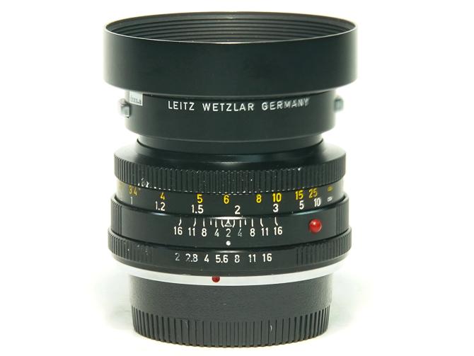 50/2 Summicron (LEITZ WETZLAR) Nikon F マウント  マニュアル絞り　L#2528120 純正メタルフード「逆付可」 光学系90%　鏡胴85%の画像