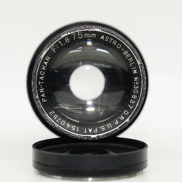 75mmF1.8 PAN-TACHAR (ASTRO BERLIN) Astro-Gesellschaft M42  真円絞り(手動絞り) ノーコート 49mmフィルターアダプタリング付の画像