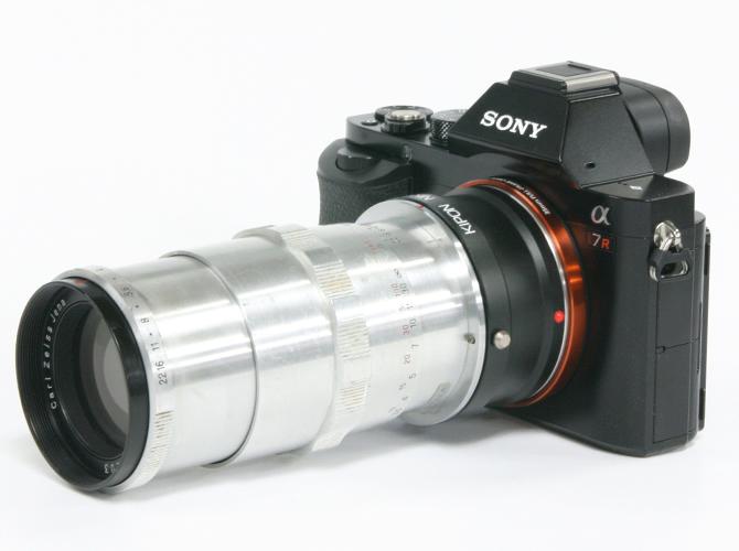 135/4 Sonnar Nikon F マウント  真円絞り(手動絞り) プリセット絞り 85%の画像
