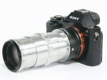 135/4 Sonnar Nikon F マウント  真円絞り(手動絞り) プリセット絞り 85%の画像