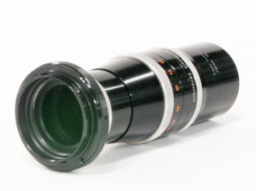 150/4 YVAR Nikon F マウント Made in Switzerland マクロスイターで有名な会社の望遠レンズ  丸々の真円絞り 手動絞り　僅か250gの軽量 フード付き　ボデーは別売の画像