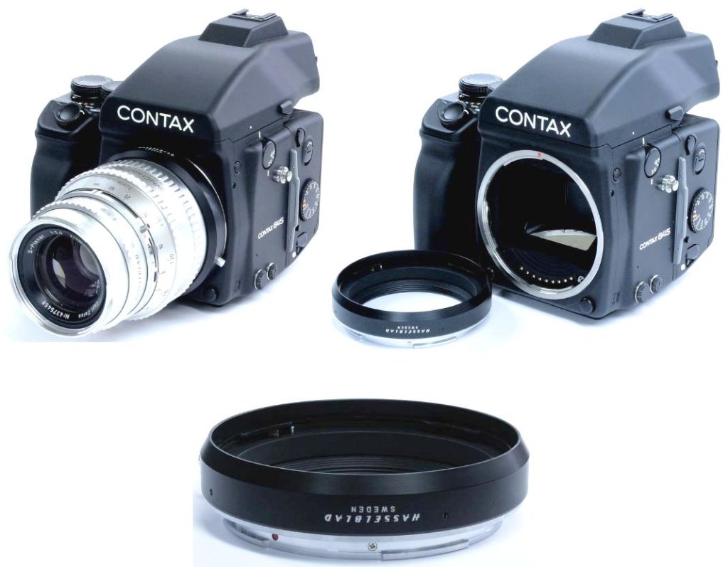 マウントアダプタ HasselbladーContax 645 AF ハッセルレンズをContax 645カメラに使用 します アダプタリングの画像
