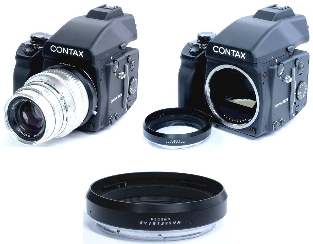 マウントアダプタ HasselbladーContax 645 AF ハッセルレンズをContax 645カメラに使用 します アダプタリング画像
