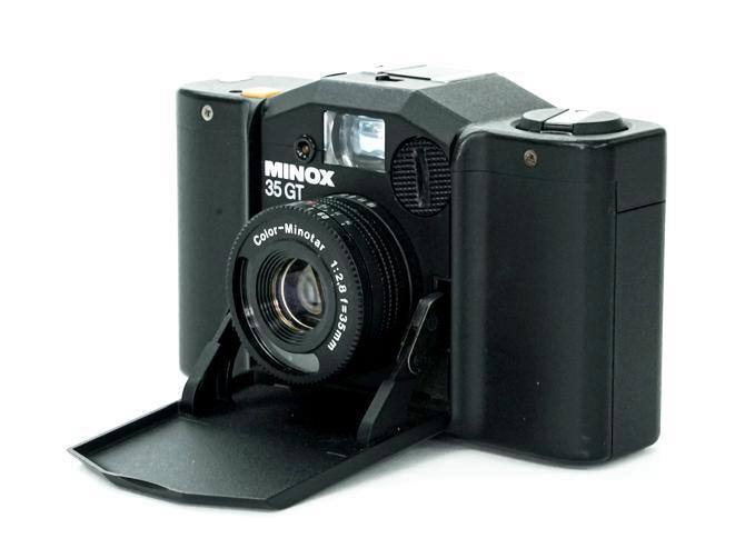 MINOX 35 GT 35/2.8 Color-Minotar 付 化粧箱、純正カメラ皮ケース、 ハンドストラップ付   軽量 190g画像