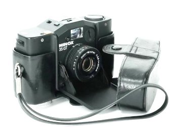 MINOX 35 GT 35/2.8 Color-Minotar 付 化粧箱、純正カメラ皮ケース 