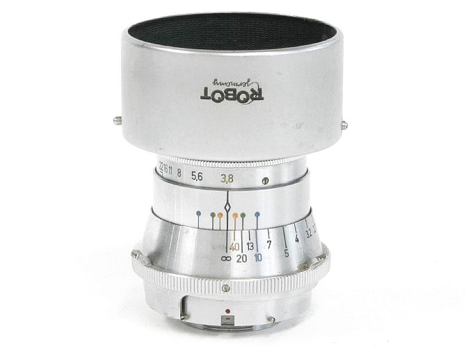 75/3.8 Tele-Xenar  Schneider-kraeuznach  ROBOT マウント L#3656330　丸々の真円絞り 後玉に傷有り、 80%の画像