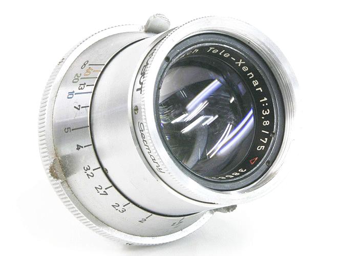 75/3.8 Tele-Xenar  Schneider-kraeuznach  ROBOT マウント L#3656330　丸々の真円絞り 後玉に傷有り、 80%の画像