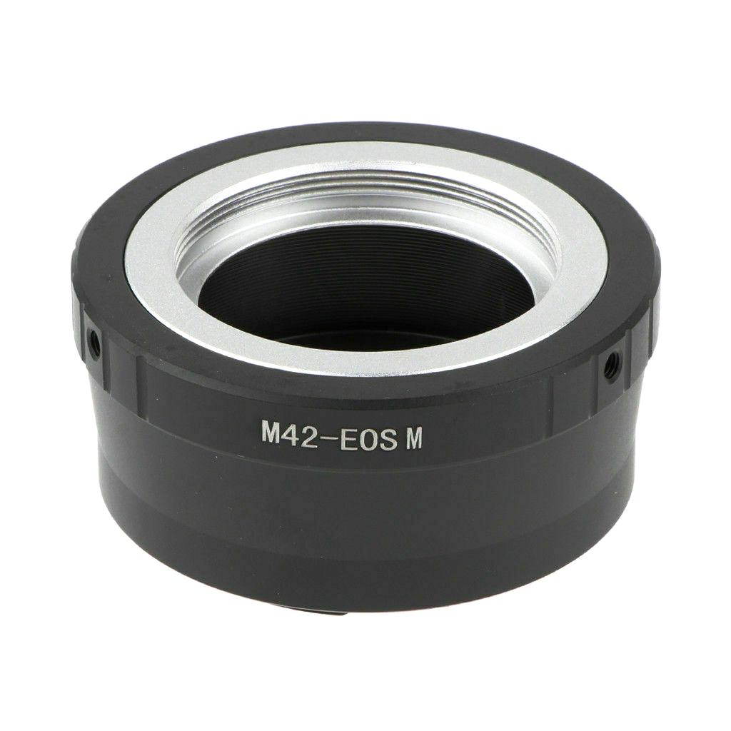 M42 - EOS/M (プラクチカM42レンズを→Canon.Eos/EF-M APS-Cサイズセンサーのカメラへ) ∞ OK　 段付き ブラックの画像