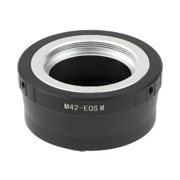 M42 - EOS/M (プラクチカM42レンズを→Canon.Eos/EF-M APS-Cサイズセンサーのカメラへ) ∞ OK　 段付き ブラック画像