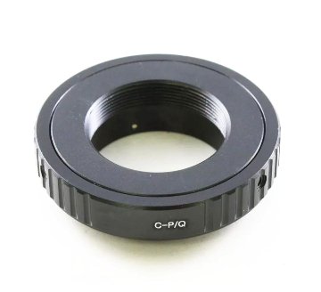 C-Q ( C-マウント{16mm}のムービーレンズを→Pentax Q マウントカメラへ) ∞ OKの画像