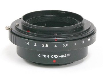 CR-m4/3 (コンタレックスマウントのレンズを→オリンパス マイクロ4/3カメラへ) ∞ OK　 Kipon製画像