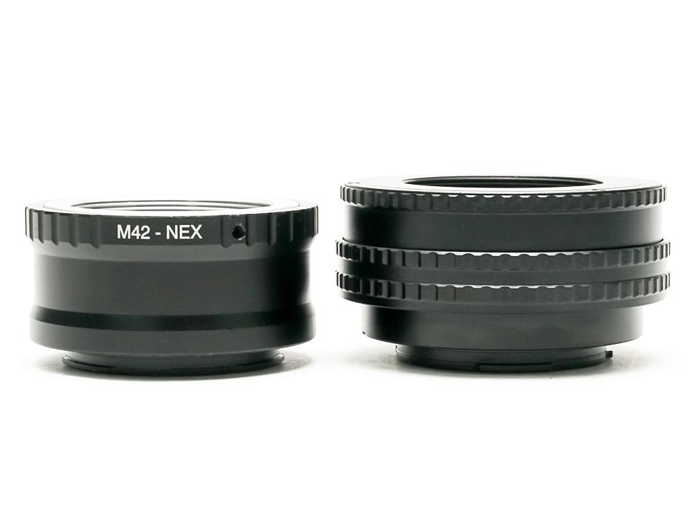 M42-SONY/E M (M42のレンズを SONY/E カメラへ）ヘリコイド付 接写可能 伸び幅 17~31mmの画像