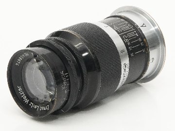 90/4 Elmar S/N458874　ライカスクリュー(L39)  前後純正キャップ付  距離計連動   1938年製造　の画像