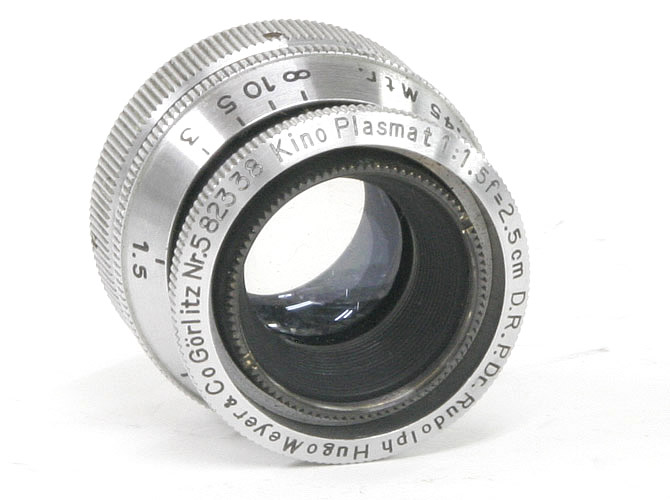 25/1.5 Kino Plasmat Hugo Meyer Dr Rudolph  Cマウント メタルフード付の画像