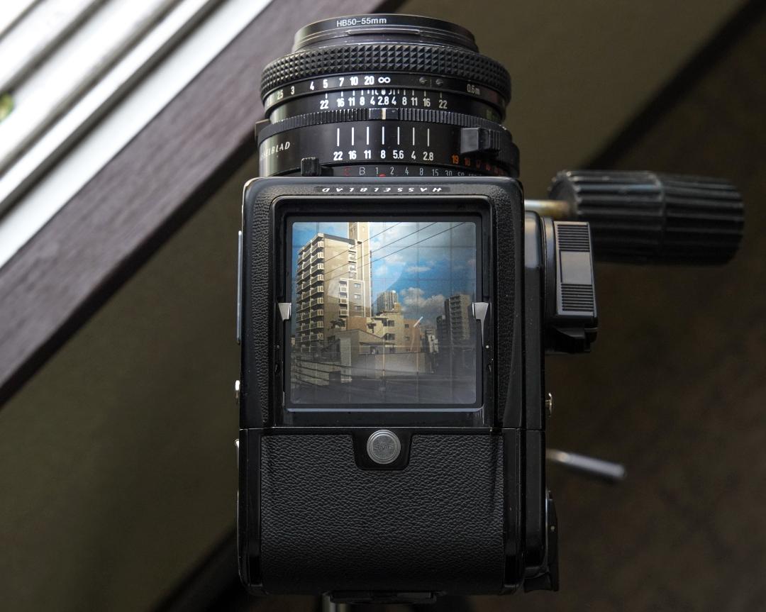ハッセルピントグラス､ アキュートマットに等しい (明るい) ピントグラス 新品 1cm方眼入りの画像