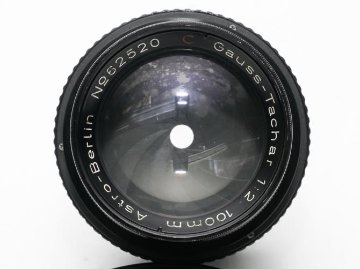 100/2 Gaus-Tachar  (Astro-Berlin Germany) V-シリーズ,　ハッセルF用 メタルフード付 　 手動絞り(真ん丸の真円絞り) L#62520 90%画像