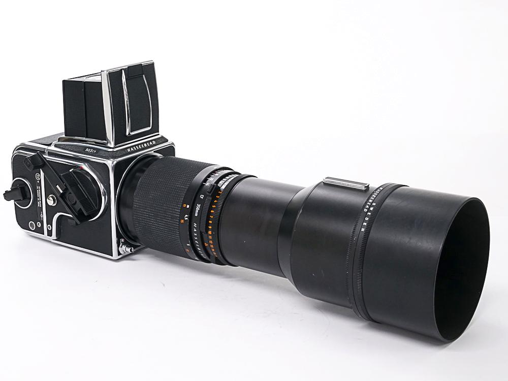 350/5.6 Tele-Tessar T☆ (C Fレンズ) ハッセルブラッド Vシリーズ用  　Prontor Shutter付　レンズフード付90%　レンズ光学系93%　鏡胴90%の画像