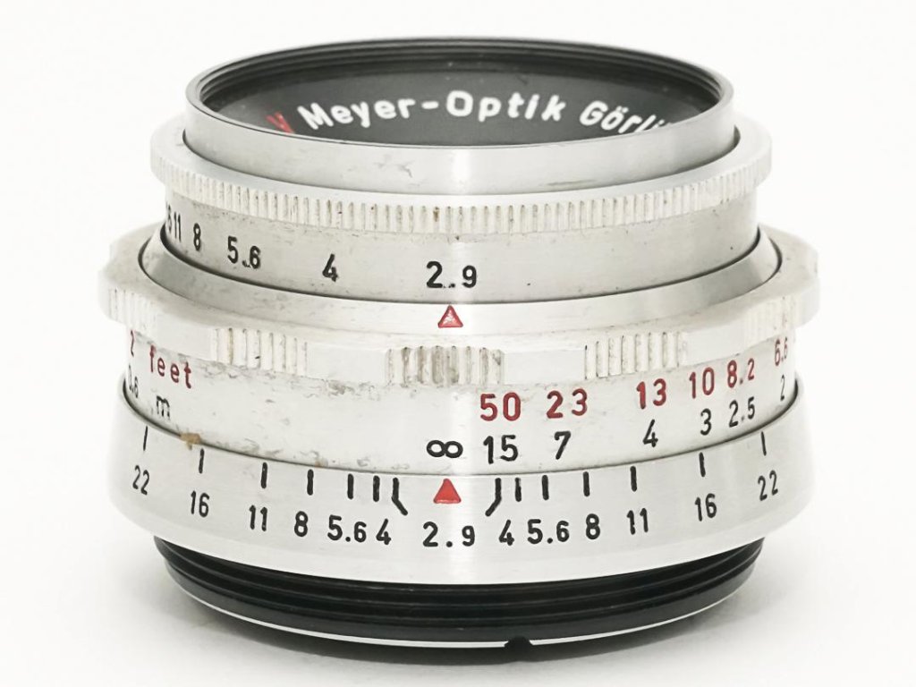 50/2.9 V Trioplan (Germany) Meyer-Optik Gorlitz M42マウント L#1738854 手動絞り、前後キャップ付 90%の画像