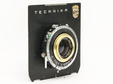 150/6.8 Gold rim DAGOR (GOERZ) 　シンクロコンパーシャッター付き (真円絞り) リンホフテヒニカ4×5inレンズボード付 前玉を外して後玉のみの場合300mmとして使用可画像