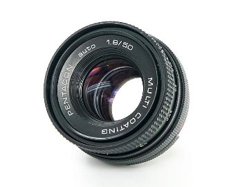 50/1.8 PENTACON AUTO MC (ペンタコン) (Carl Zeiss Jena) (Germany)  手動絞り&自動絞り切り替えレバー有りの画像