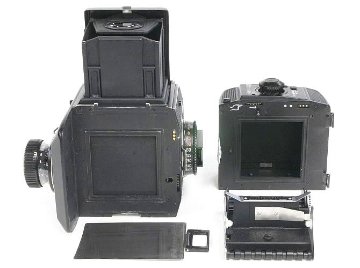 Rollei SL 66 E 80/2.8 Planar Rollei-HFT 120&220兼用フィルムマガジン ウエストレベルファインダー付 純正レンズ前キャップ付き画像