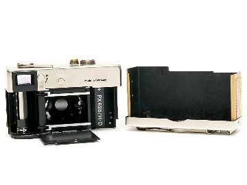 Rollei 35 platin (プラチナ) Germany 製 40/2.8 Sonnar HFT (沈銅式) Cdsメーター内蔵.レンズシャッター 本革カメラケース&リストバンド付、  新品同様画像
