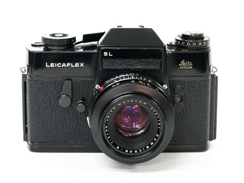 ライカフレックスSL paint black Body (Wetzlar Germany) + 50mm F2 Summicron (Germany) 標準レンズセット、「フィルムカメラ」の画像