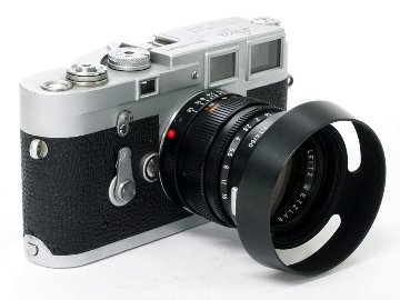 50/1.4 SUMMILUX (ズミルックス) (made in Germany) ライカＭ用 後キャップ付 フードキャップ付 純正メタルレンズフード付 距離計連動の画像