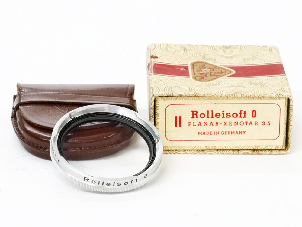 Rollei Ⅱ 型 ソフター0フィルター 純正本革ケース付　元箱付 の画像