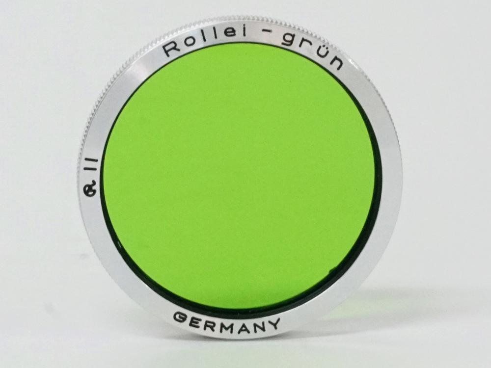 Rollei Ⅱ 型 グリーンフィルター  純正本革ケース付画像