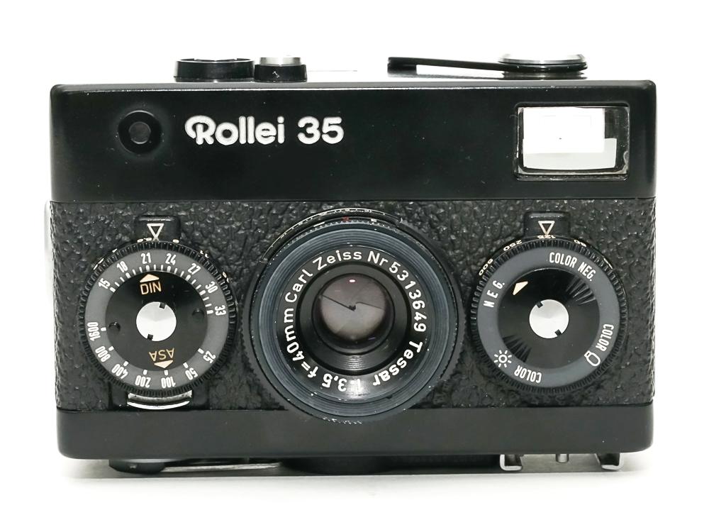 Rollei 35 (黒) シンガポール製, 40/3.5 Tessar (沈銅式)　352gの画像