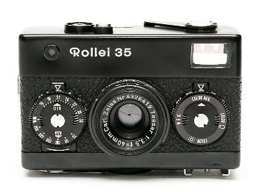 Rollei 35 (黒) Germany 製 40/3.5 Tessar (沈銅式) 344g画像