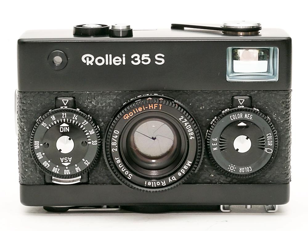 Rollei 35 S (黒) Singapore 製 40/2.8 Sonnar Rollei-HFT (沈銅式) 331gの画像