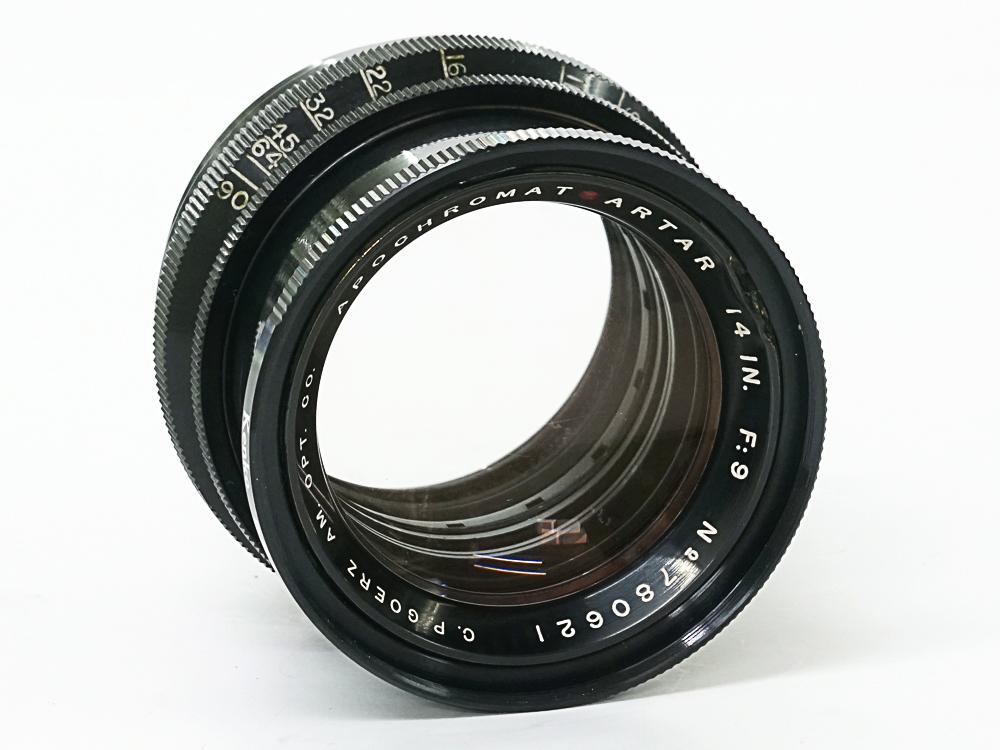 355/9 APOCHROMAT-ARTAR  (Red dot Artar) (C.P. Goerz AM OPT.CO) Barrel Lens、コーティング有り  8×10in coverの画像