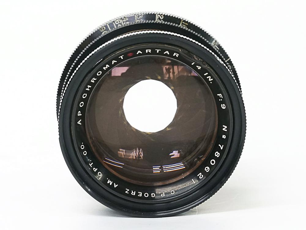 355/9 APOCHROMAT-ARTAR  (Red dot Artar) (C.P. Goerz AM OPT.CO) Barrel Lens、コーティング有り  8×10in cover画像