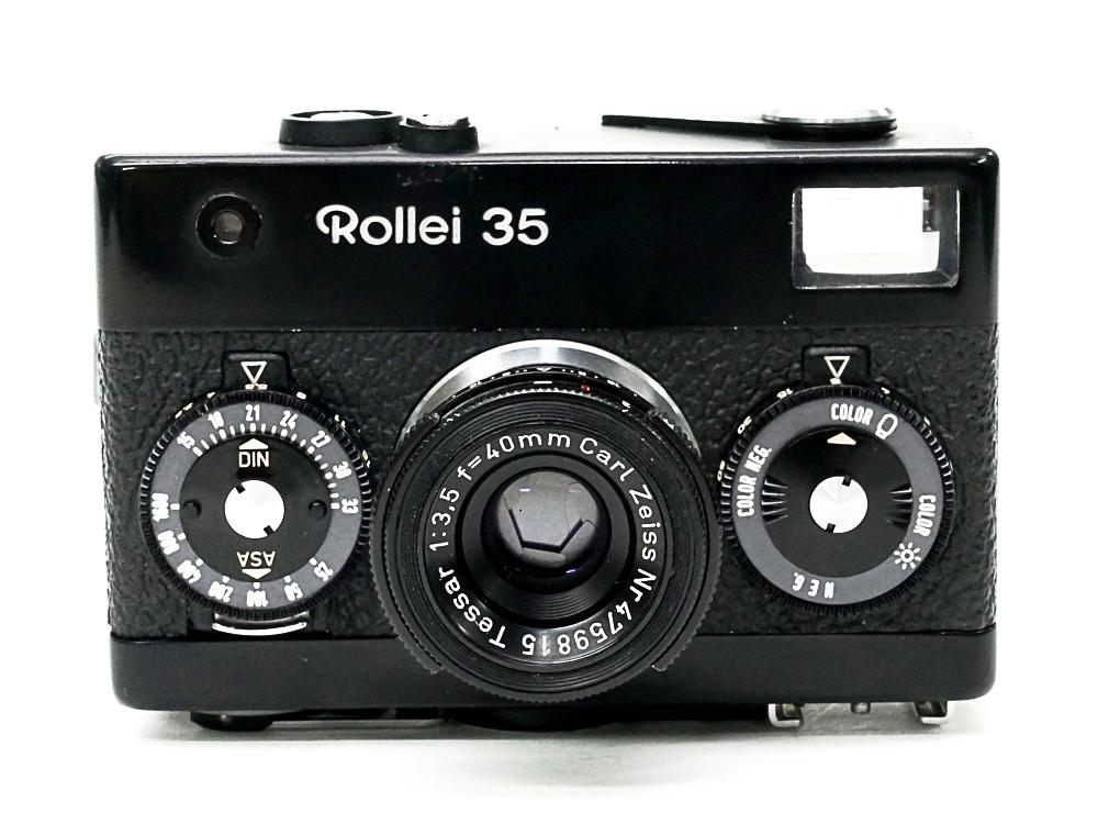 Rollei 35 (黒) Germany 製 40/3.5 Carl Zeiss Tessar (沈銅式) 334gの画像