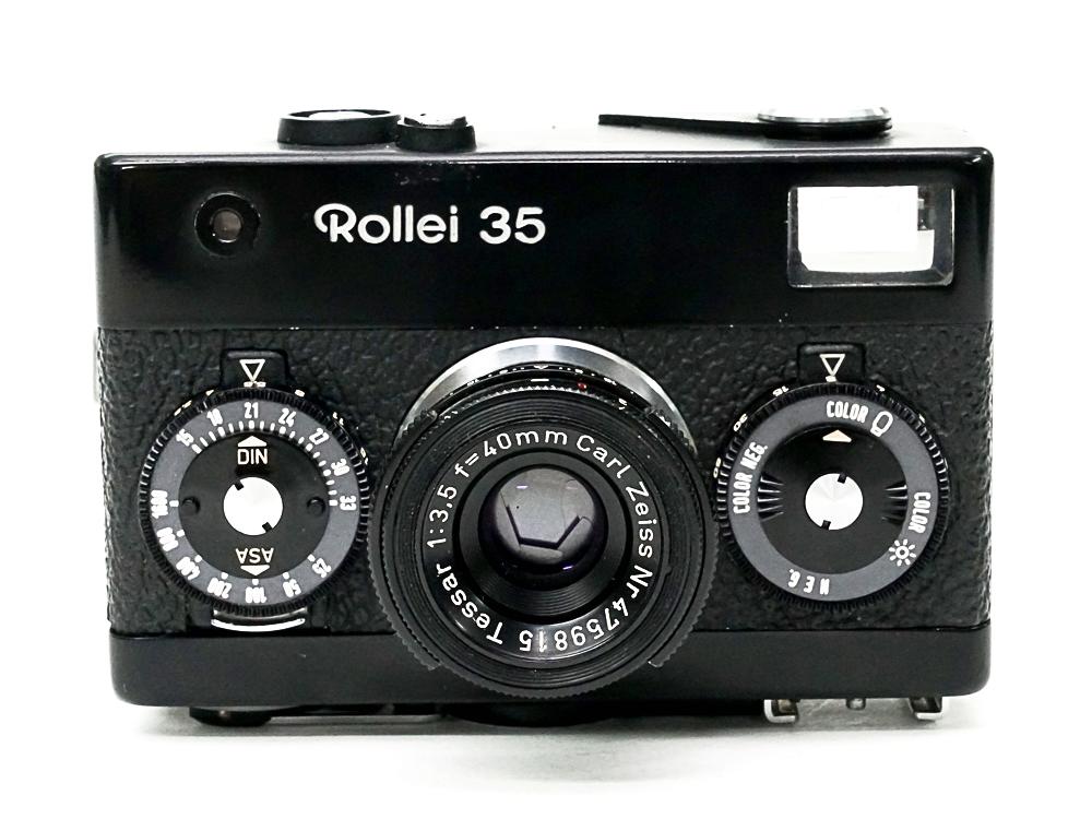 Rollei 35 (黒) Germany 製 40/3.5 Tessar (沈銅式) 334g｜カメラの