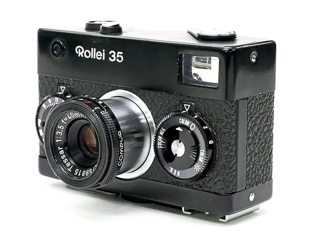 Rollei 35 (黒) Germany 製 40/3.5 Carl Zeiss Tessar (沈銅式) 334g