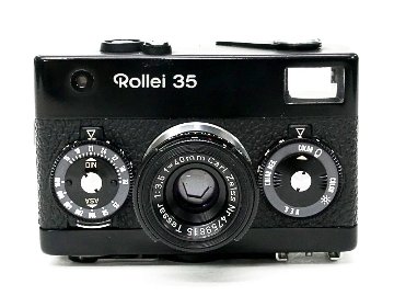 Rollei 35 (黒) Germany 製 40/3.5 Carl Zeiss Tessar (沈銅式) 334g 