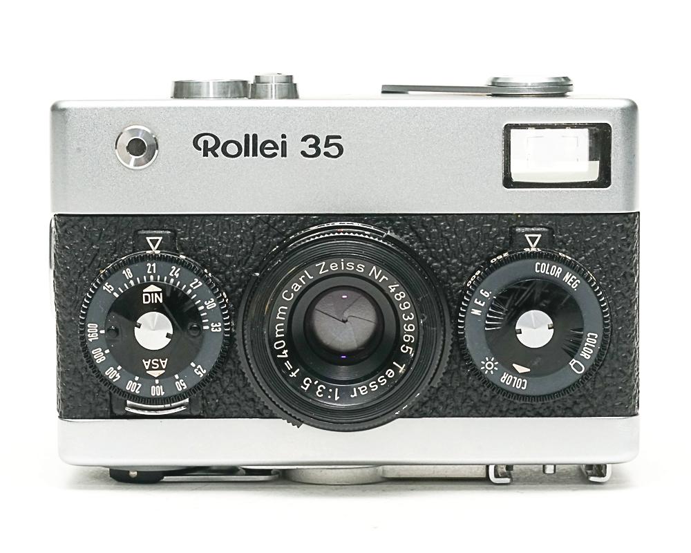 Rollei 35 (白) Germany 製 40/3.5 Tessar (沈銅式) 372g の画像