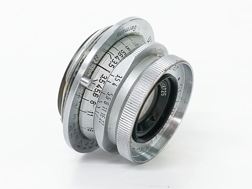 35/3.5 Summaron (Made in Germany) ライカスクリュー(L39)用  前後レンズキャップ付  L#1058725　　　　　フード&フィルターは36mm φカブセ画像