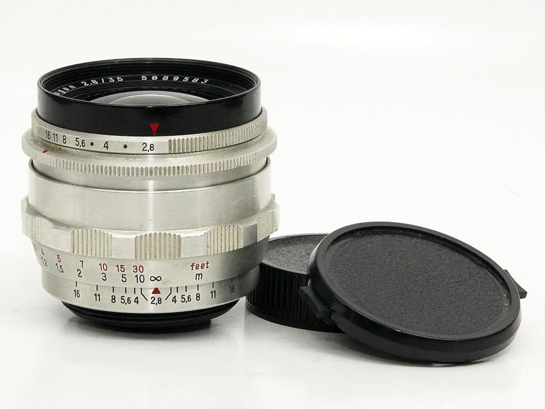 35/2.8 Flektogon (Carl Zeiss Jena)  プリセット絞り 前後キャップ付 SN.5889583の画像