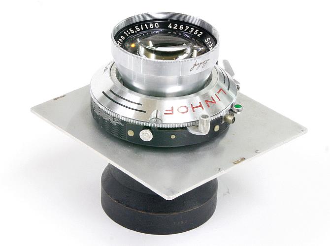 180/5.5 Tele Arton Linhofネーム入り シンクロコンパー#0シャッター付 Linhof テヒニカ 6×9cm 4型用レンズボード付き　の画像