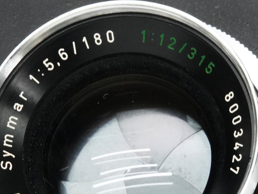 180/5.6 (Schneider-Kreuznach) シンクロコンパー1番シャッターM.X.V.付の画像